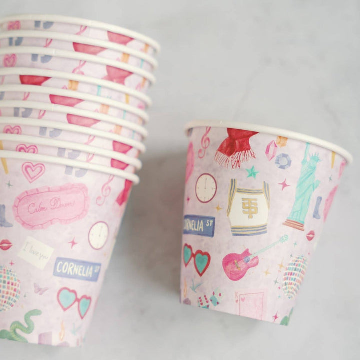 TAYLOR SWIFT ERAS ICON CUPS Gracefully Made Art Cups Bonjour Fete - Party Supplies