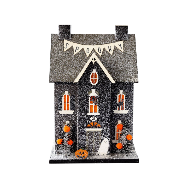 HAUNTED HOME HAUNTED VILLAGE HOUSE My Mind’s Eye Halloween Home Decor Bonjour Fete - Party Supplies