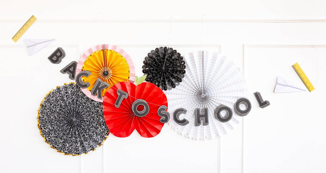 Back To School Fan Set Bonjour Fete Party Supplies Back To School