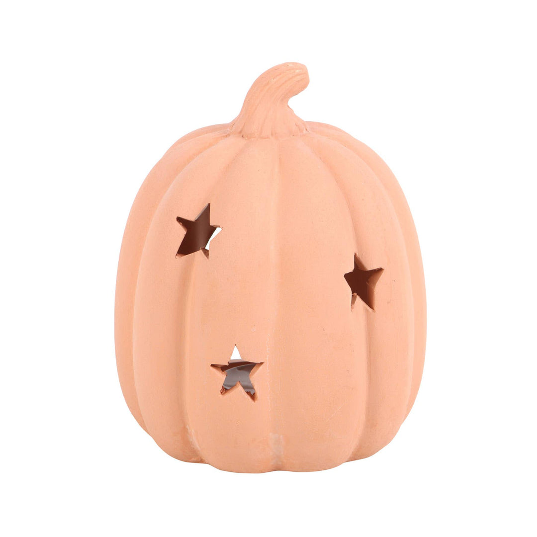 Terracotta Halloween Pumpkin Tealight Holder Bonjour Fete Party Supplies Halloween Home Decor