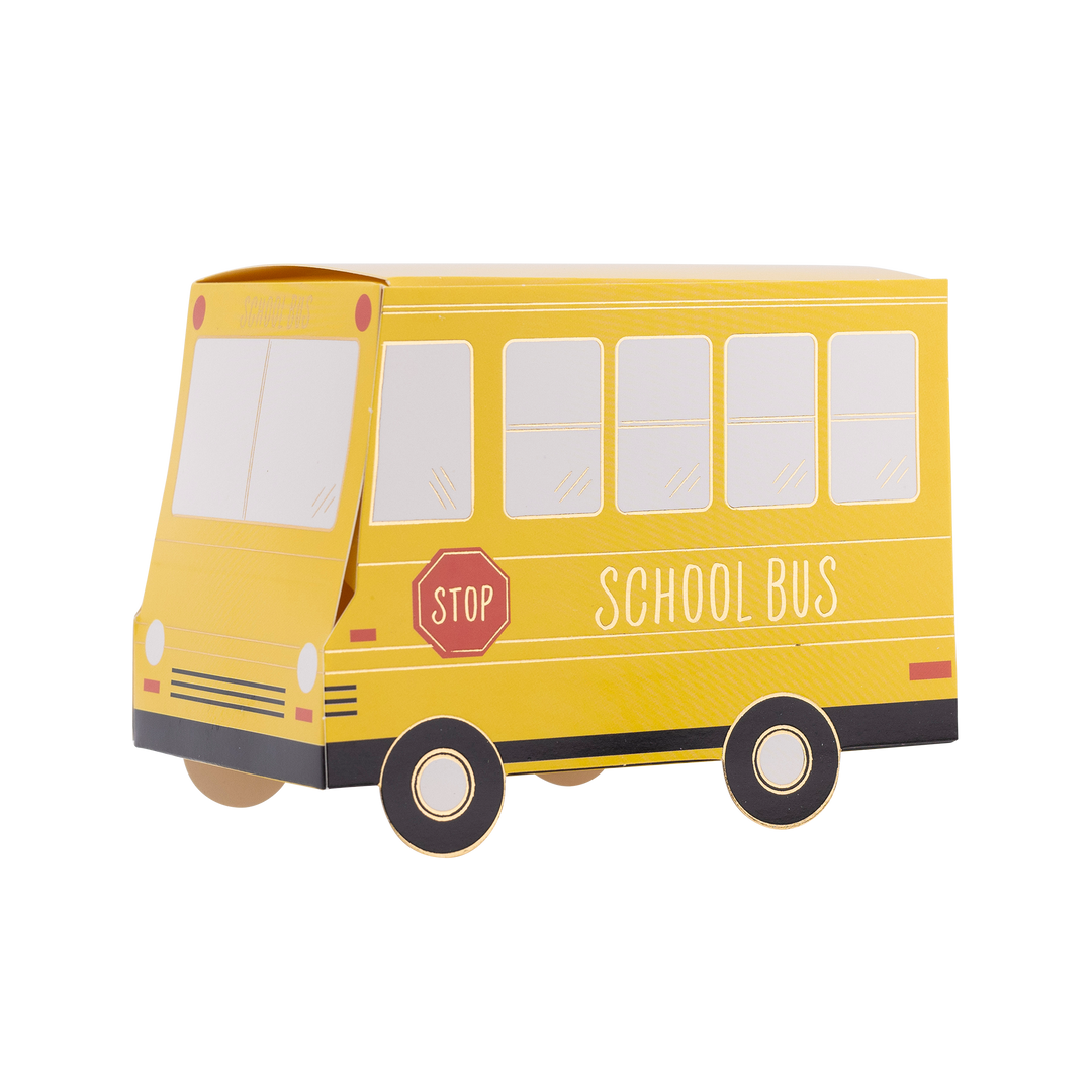 School Bus Treat Boxes Bonjour Fete Party Supplies Back To School