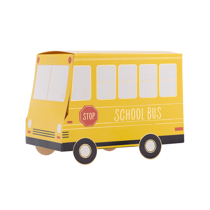 School Bus Treat Boxes Bonjour Fete Party Supplies Back To School