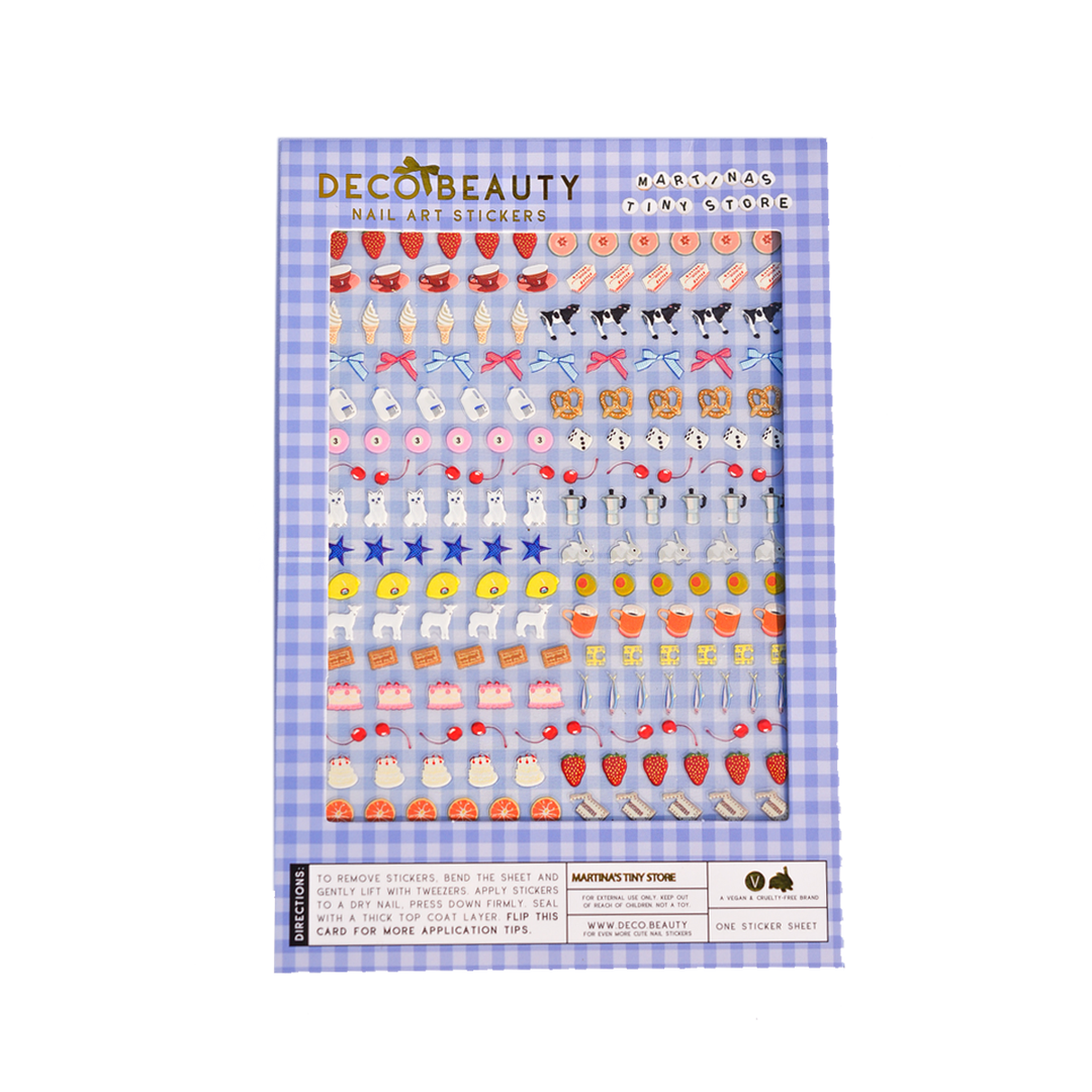 Nail Art Stickers - MARTINA'S TINY STORE X DECO BEAUTY Deco Beauty Nail Art Stickers - MARTINA'S TINY STORE X DECO BEAUTY Bonjour Fete - Party Supplies