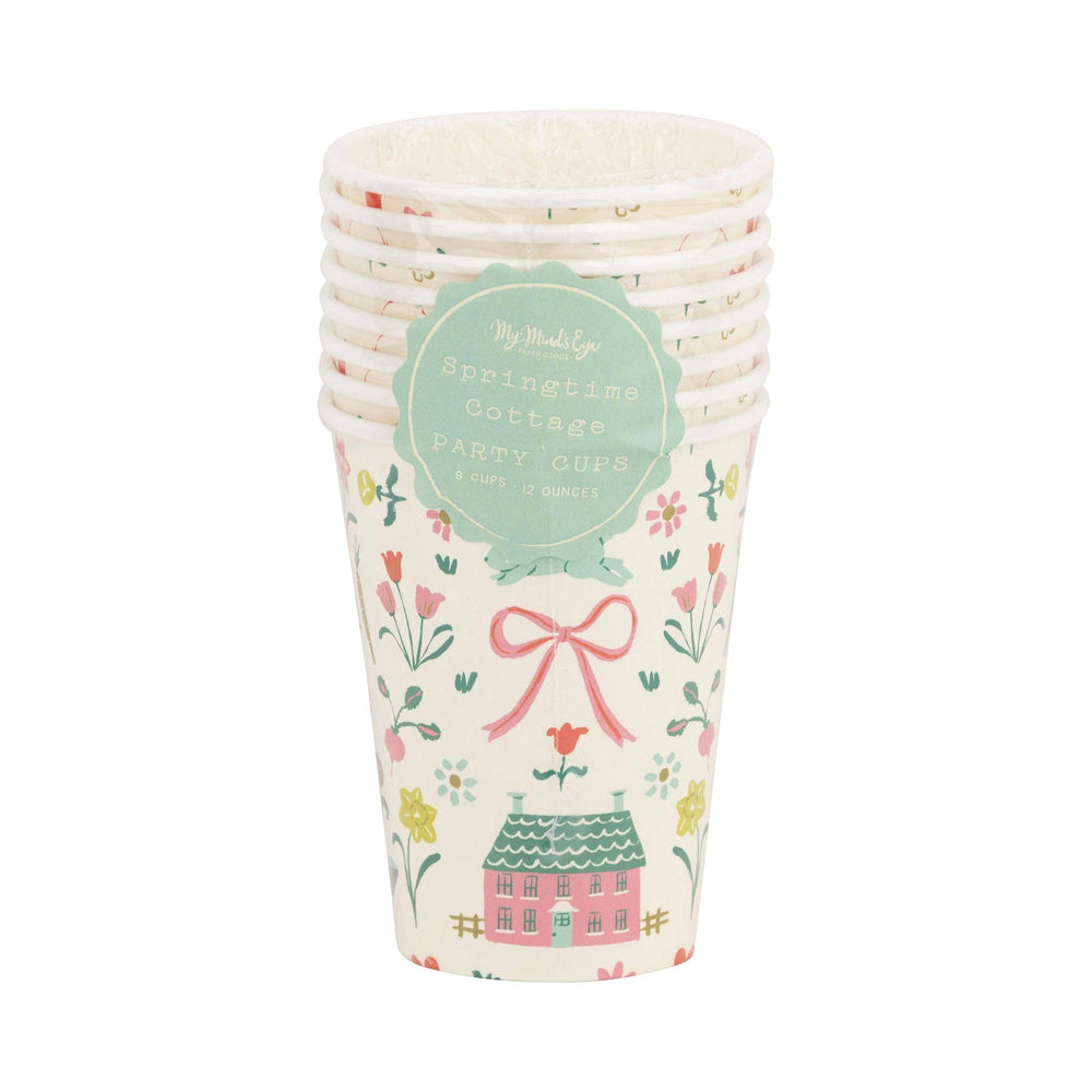 SCT1111 - Springtime Cottage Party Cup My Mind’s Eye SCT1111 - Springtime Cottage Party Cup Bonjour Fete - Party Supplies