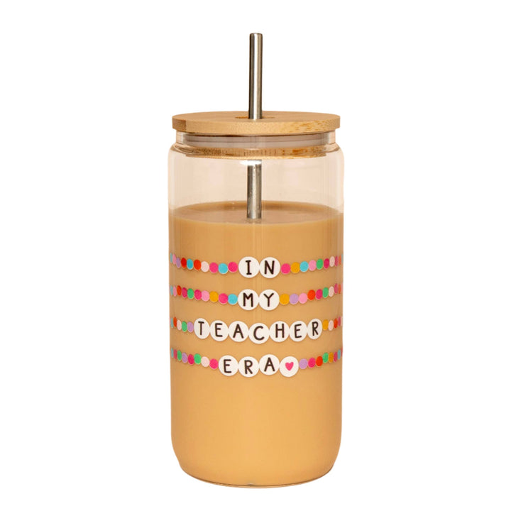 In My Teacher Era Glass Can Callie Danielle Bonjour Fete - Party Supplies