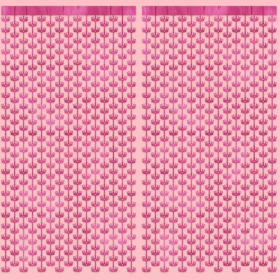 Princess Curtain - pink foil curtain Petit Fetti Princess Curtain - pink foil curtain Bonjour Fete - Party Supplies