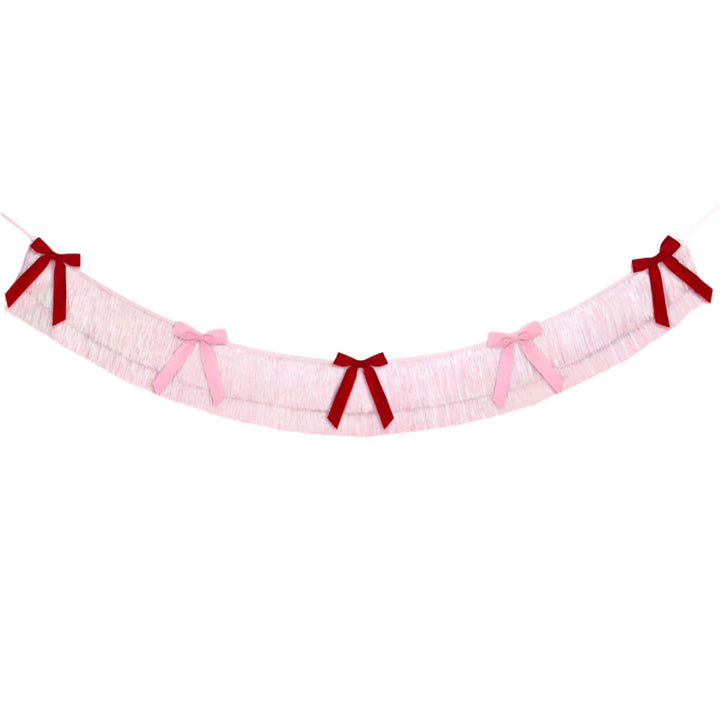 BOW FRINGE BANNER xo, Fetti Garlands & Banners BOW FRINGE BANNER Bonjour Fete - Party Supplies