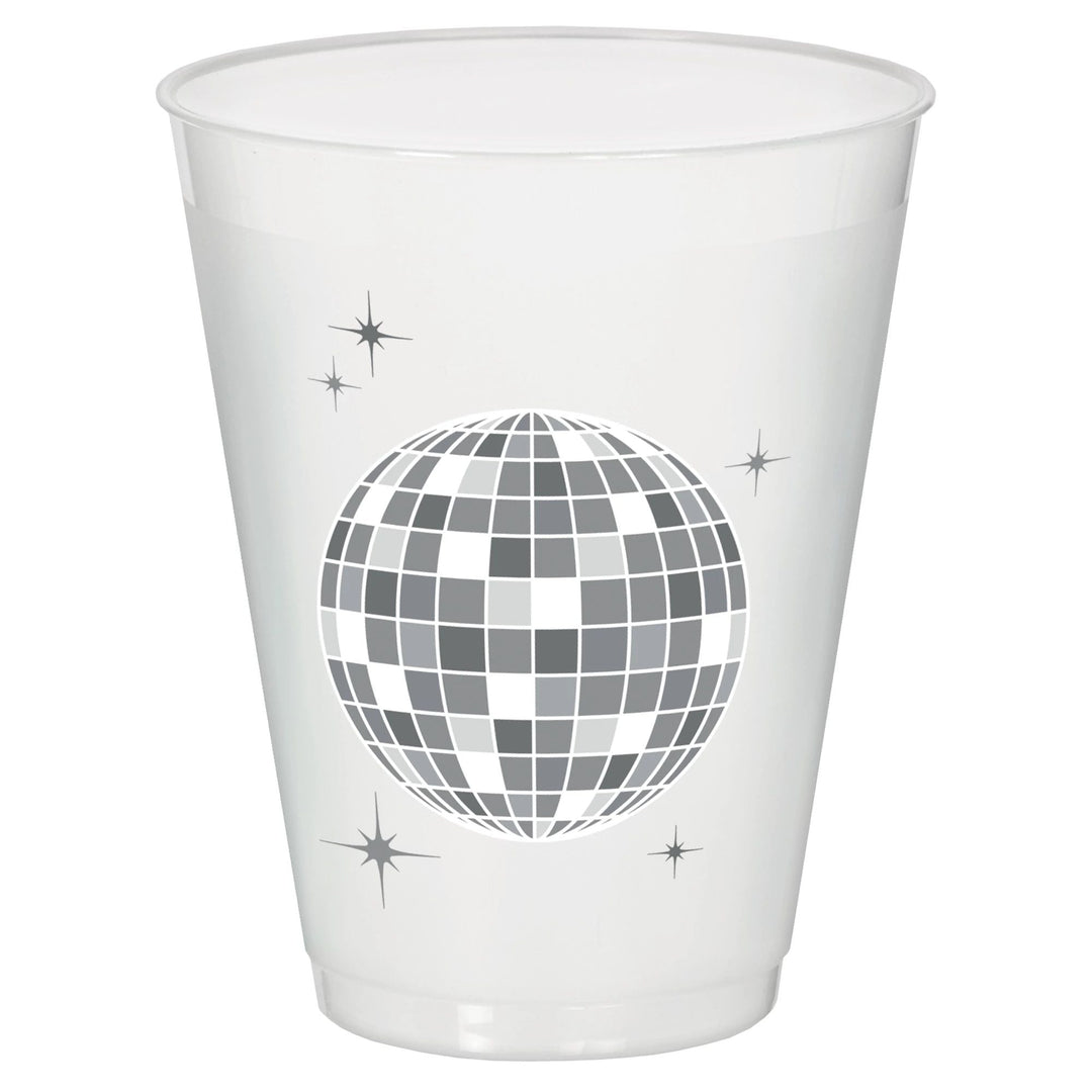 DISCO BALL FROSTED CUPS Amscan Cups DISCO BALL FROSTED CUPS Bonjour Fete - Party Supplies