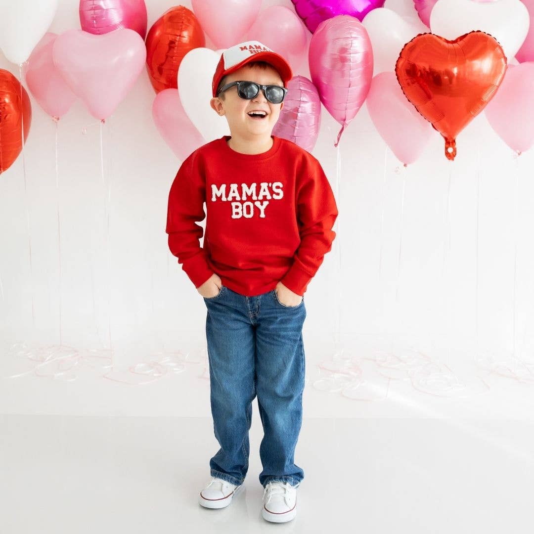 MAMA'S BOY VALENTINE'S DAY KIDS TRUCKER HAT Sweet Wink MAMA'S BOY VALENTINE'S DAY KIDS TRUCKER HAT Bonjour Fete - Party Supplies