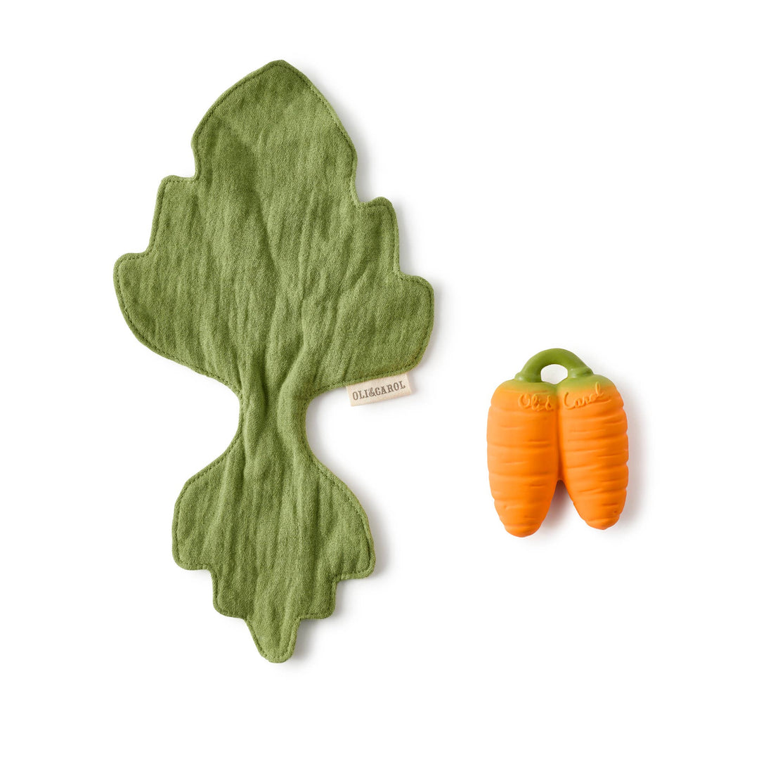 Cathy the Carrot Mini DouDou Teether Oli & Carol Cathy the Carrot Mini DouDou Teether Bonjour Fete - Party Supplies