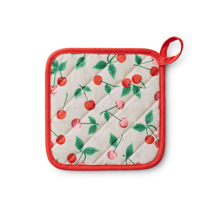 Cherries Pot Holder Rifle Paper Co. Cherries Pot Holder Bonjour Fete - Party Supplies