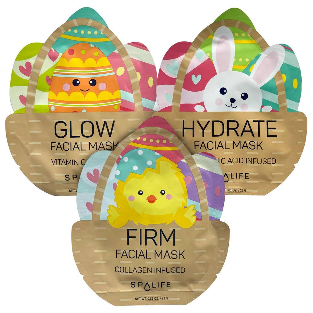 Spring & Easter Assorted skincare face masks -9 Pk My Spa Life Spring & Easter Assorted skincare face masks -9 Pk Bonjour Fete - Party Supplies