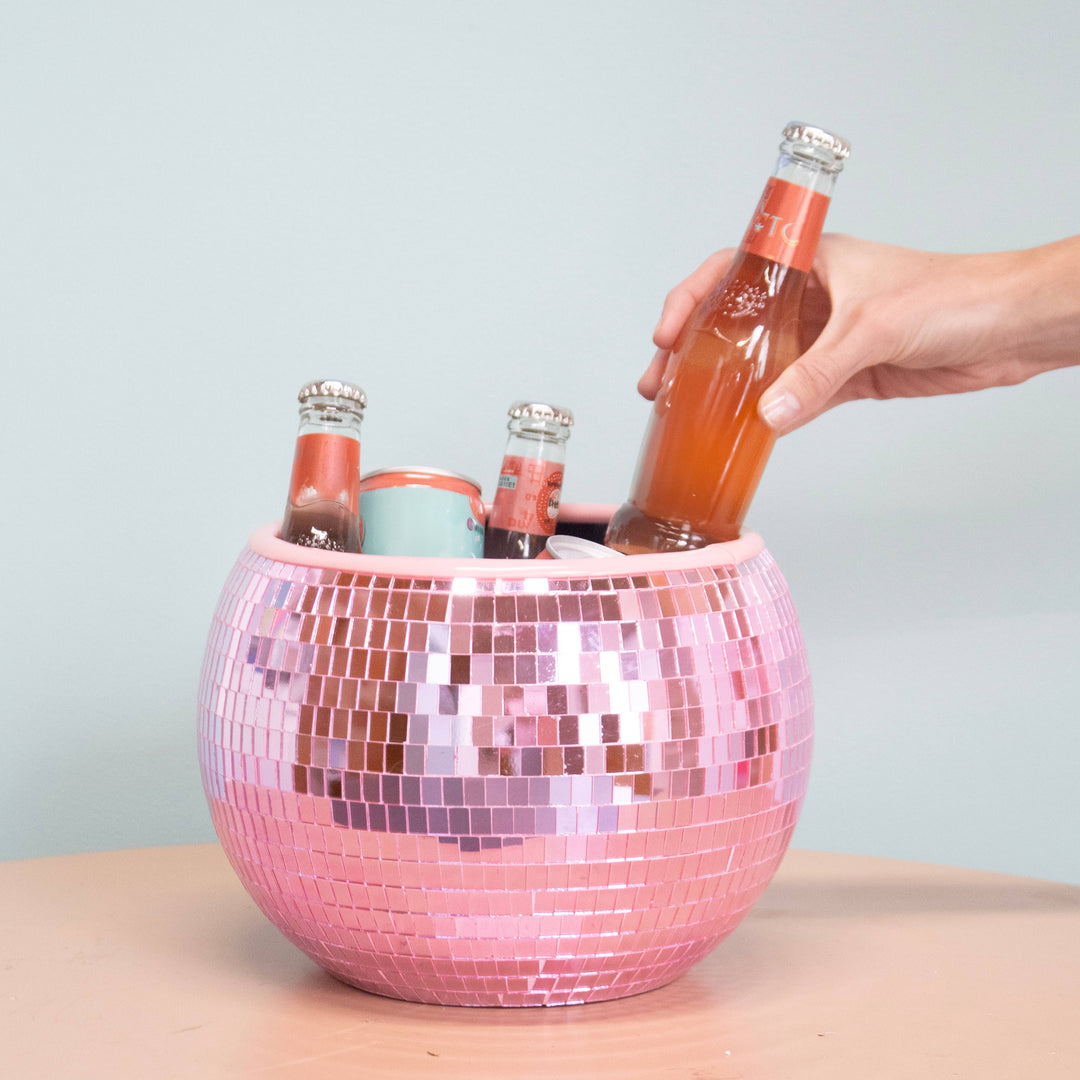 Pink Disco Ice Bucket NPW Pink Disco Ice Bucket Bonjour Fete - Party Supplies