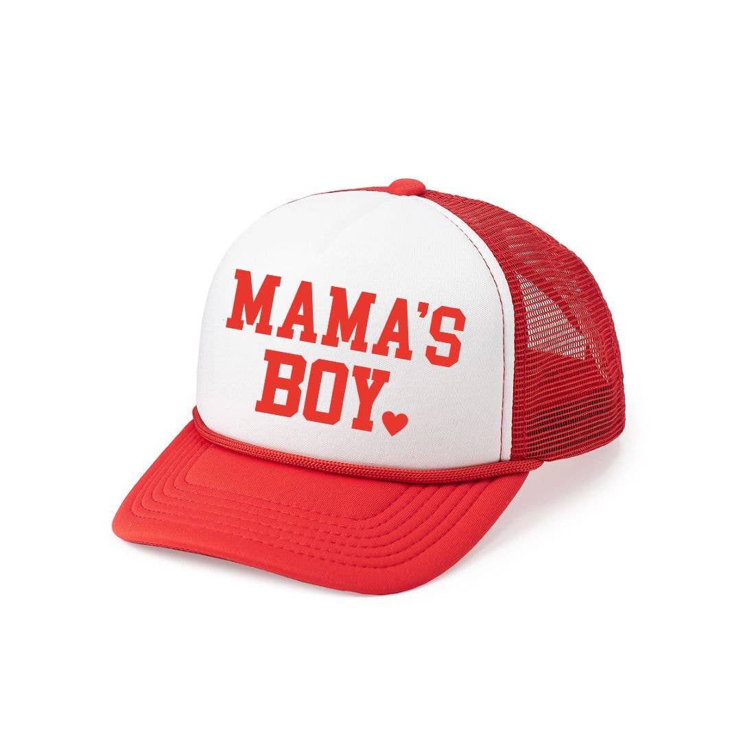 MAMA'S BOY VALENTINE'S DAY KIDS TRUCKER HAT Sweet Wink MAMA'S BOY VALENTINE'S DAY KIDS TRUCKER HAT Bonjour Fete - Party Supplies