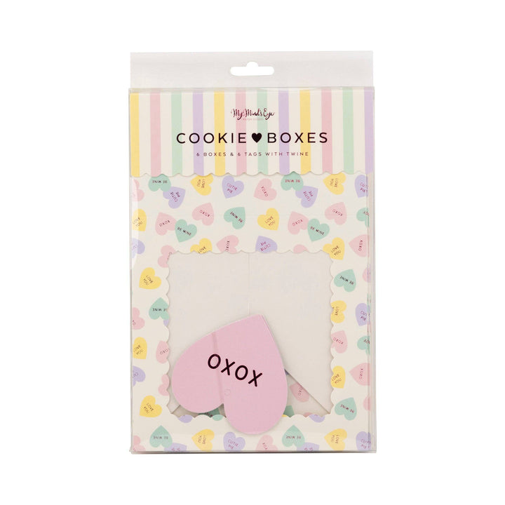 CVH1109 - Conversation Hearts Cookie Box My Mind’s Eye CVH1109 - Conversation Hearts Cookie Box Bonjour Fete - Party Supplies