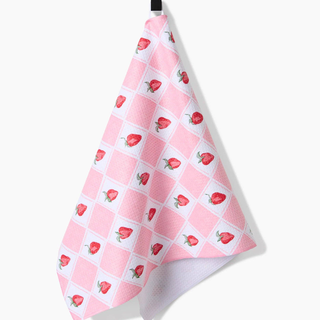 Vera Strawberries Tea Towel Geometry Vera Strawberries Tea Towel Bonjour Fete - Party Supplies