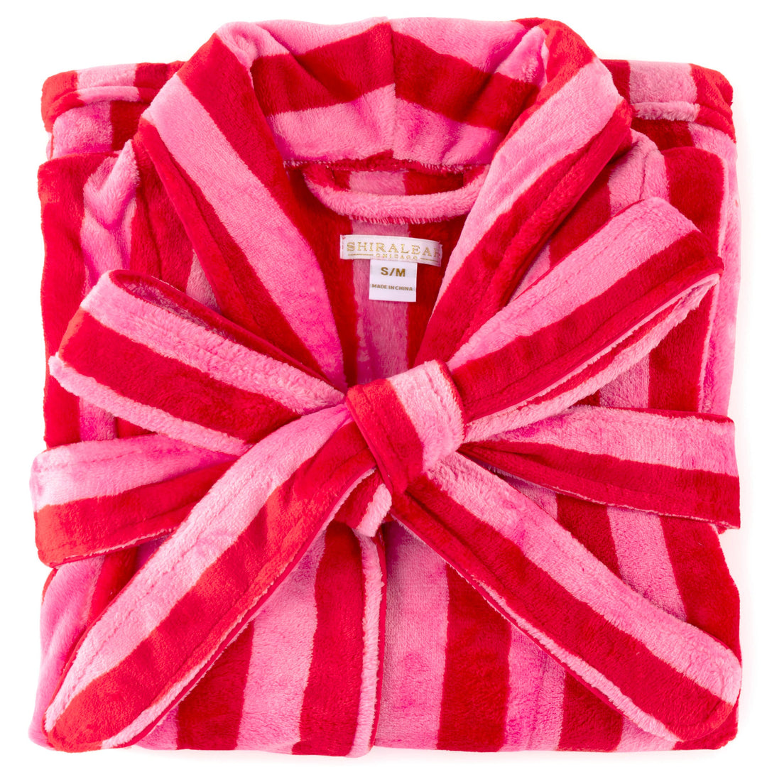 FELICITY STRIPE ROBE, RED: S/M Shiraleah FELICITY STRIPE ROBE, RED: S/M Bonjour Fete - Party Supplies