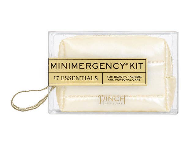 WHITE PUFFER MINI EMERGENCY KIT Pinch Provisions Stocking Stuffers & Holiday Party FavorsA Bonjour Fete - Party Supplies