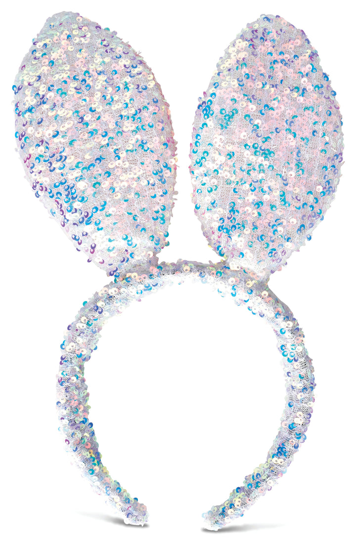 SEQUIN BUNNY HEADBAND Iscream Easter Gifts & Basket Fillers SEQUIN BUNNY HEADBAND Bonjour Fete - Party Supplies