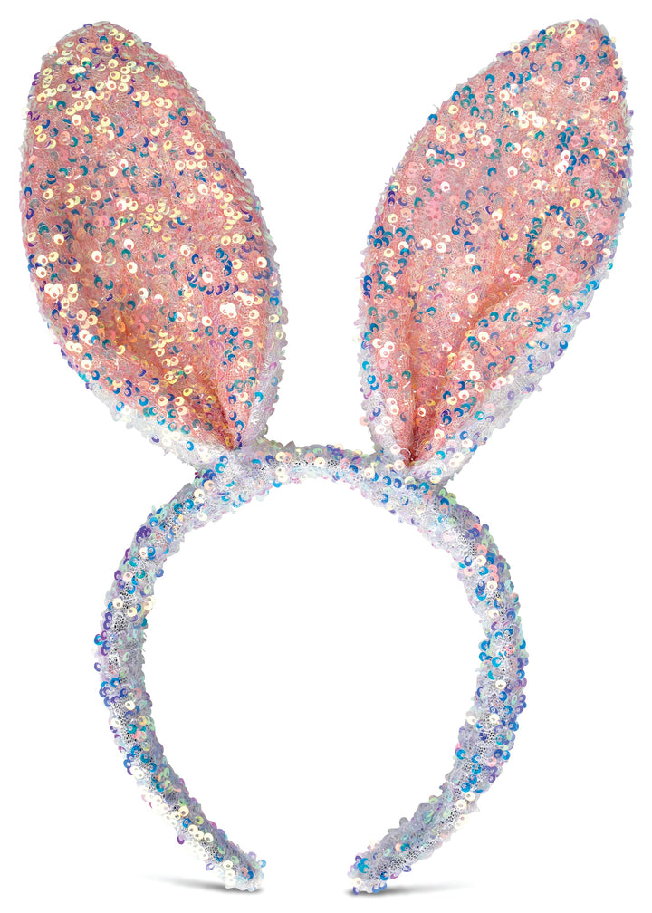 SEQUIN BUNNY HEADBAND Iscream Easter Gifts & Basket Fillers SEQUIN BUNNY HEADBAND Bonjour Fete - Party Supplies