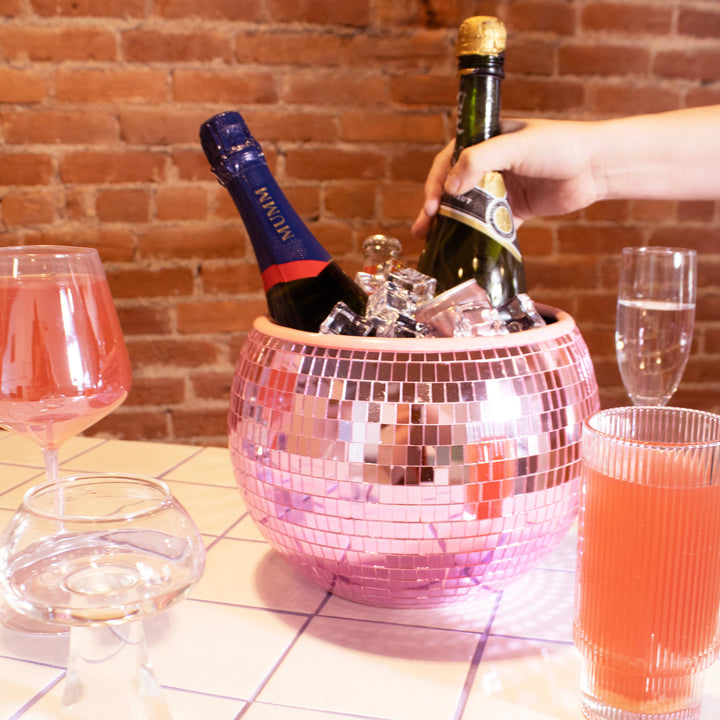 Pink Disco Ice Bucket NPW Pink Disco Ice Bucket Bonjour Fete - Party Supplies