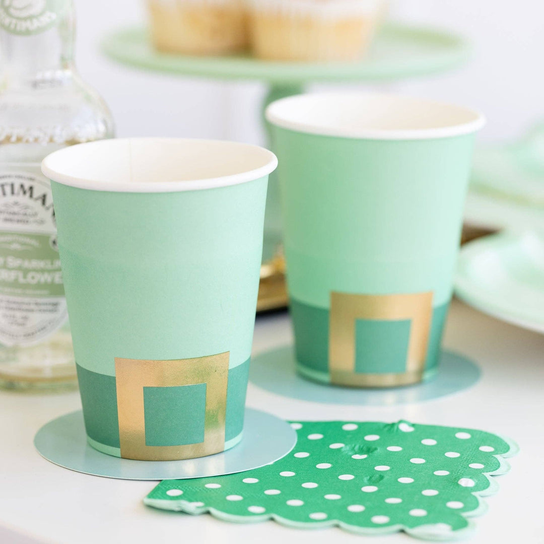 LEPRECHAUN PARTY CUPS My Mind’s Eye Cups LEPRECHAUN PARTY CUPS Bonjour Fete - Party Supplies