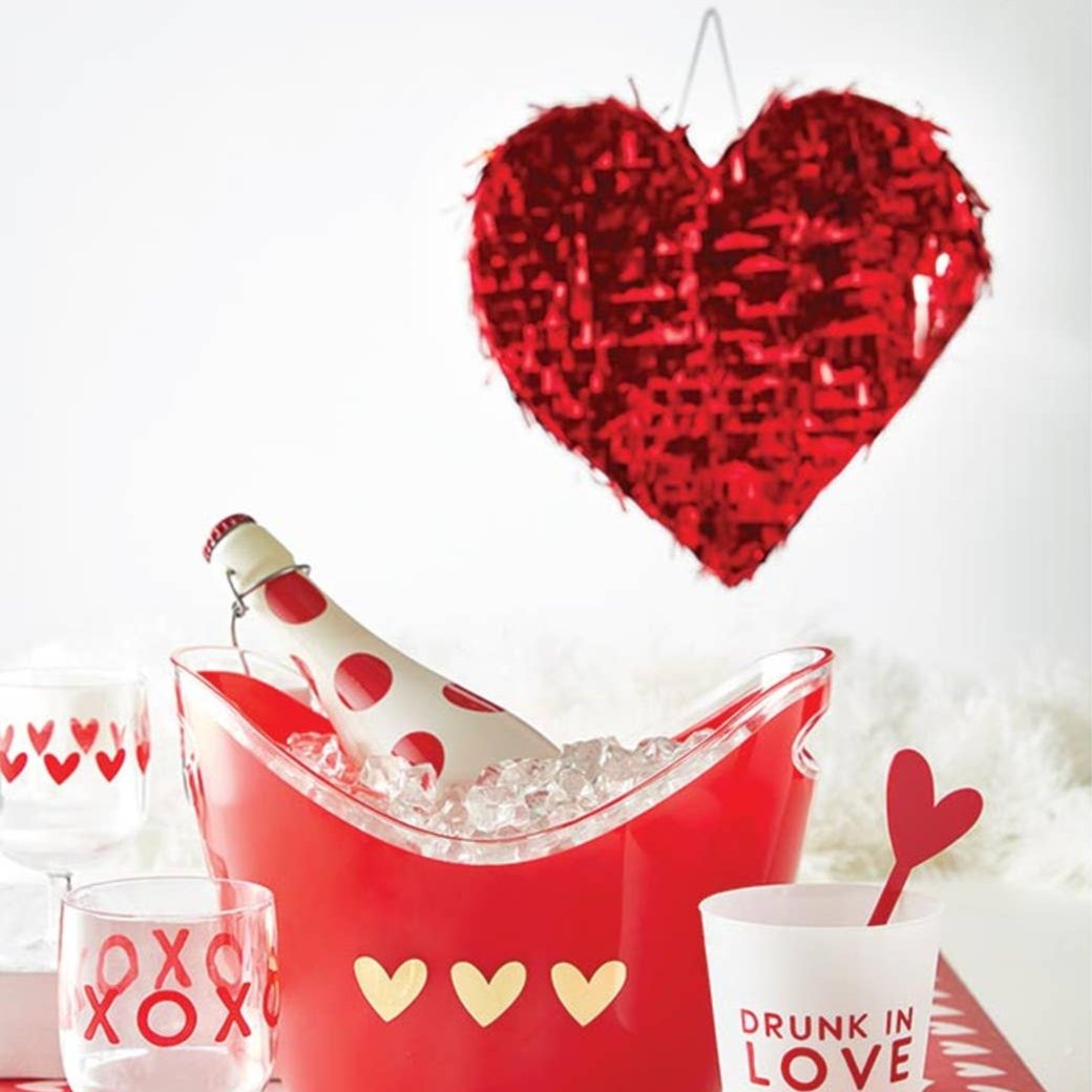 Red Heart Pinata: Paper Slant Collections by Creative Brands Red Heart Pinata: Paper Bonjour Fete - Party Supplies