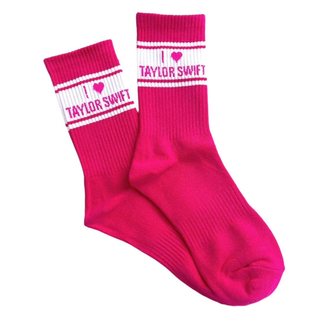 Taylor Swift Varsity Crew Socks Bonjour Fete Party Supplies GIfts for Girls