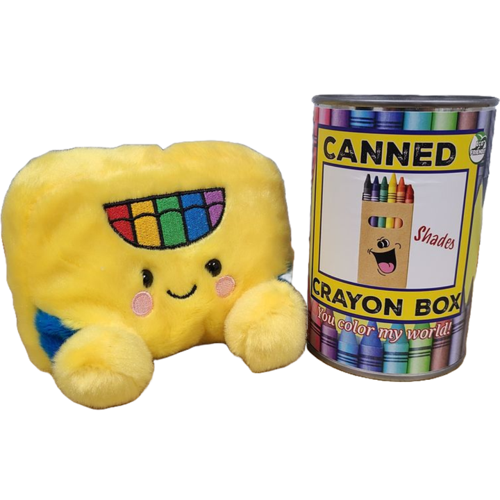 Canned Crayon Box - Teacher School Gift in Can w/Funny Jokes: Pop Top Lid Canned Gifts Canned Crayon Box - Teacher School Gift in Can w/Funny Jokes: Pop Top Lid Bonjour Fete - Party Supplies