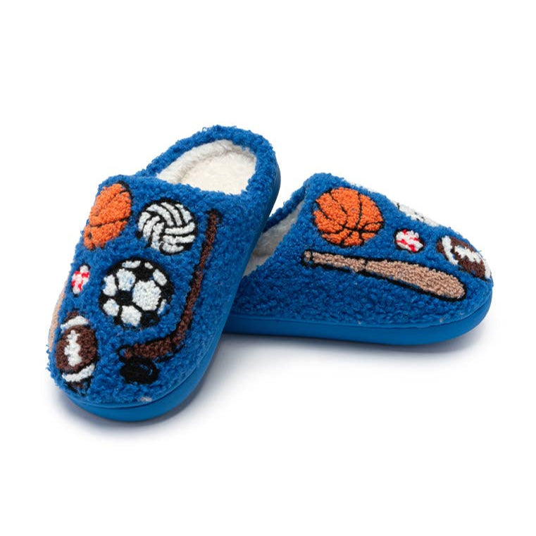 Indoor / Outdoor Slippers - Kids - Sports Equipment - Blue: LITTLE KIDS 9-12 Living Royal Indoor / Outdoor Slippers - Kids - Sports Equipment - Blue: LITTLE KIDS 9-12 Bonjour Fete - Party Supplies