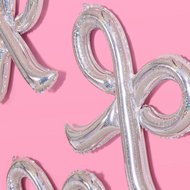 Shimmer Bow Balloons, Bachelorette Party, Birthday Decor xo, Fetti Bonjour Fete - Party Supplies