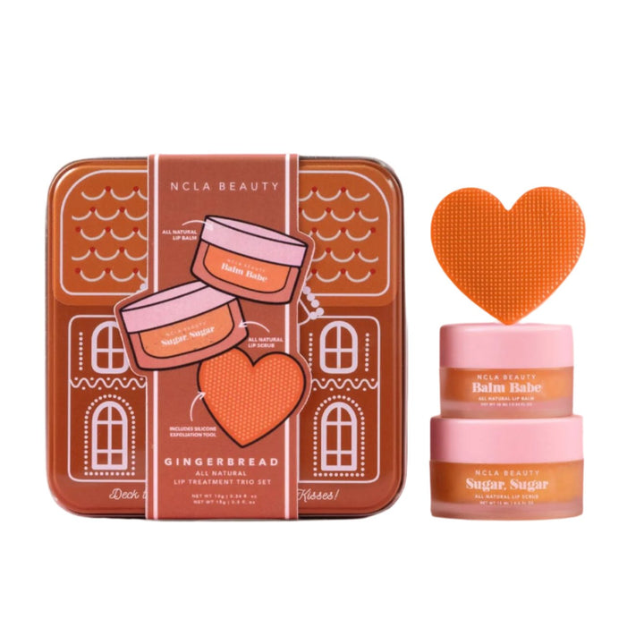 GINGERBREAD LIP TREATMENT GIFT SET NCLA Beauty Stocking Stuffers & Holiday Party Favors Bonjour Fete - Party Supplies