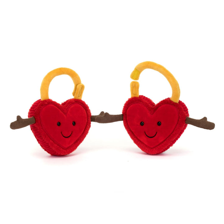 AMUSABLES VAL & TINA LOVE LOCKS BY jELLYCAT Jellycat AMUSABLES VAL & TINA LOVE LOCKS BY jELLYCAT Bonjour Fete - Party Supplies