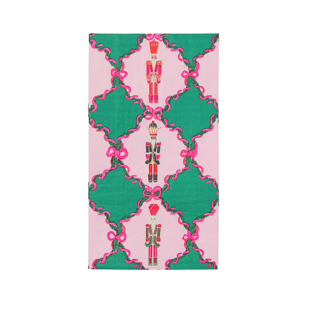 BONJOUR FÊTE X ONE & ONLY PAPER NUTCRACKER GUEST TOWELS Bonjour Fete Napkins Bonjour Fete - Party Supplies