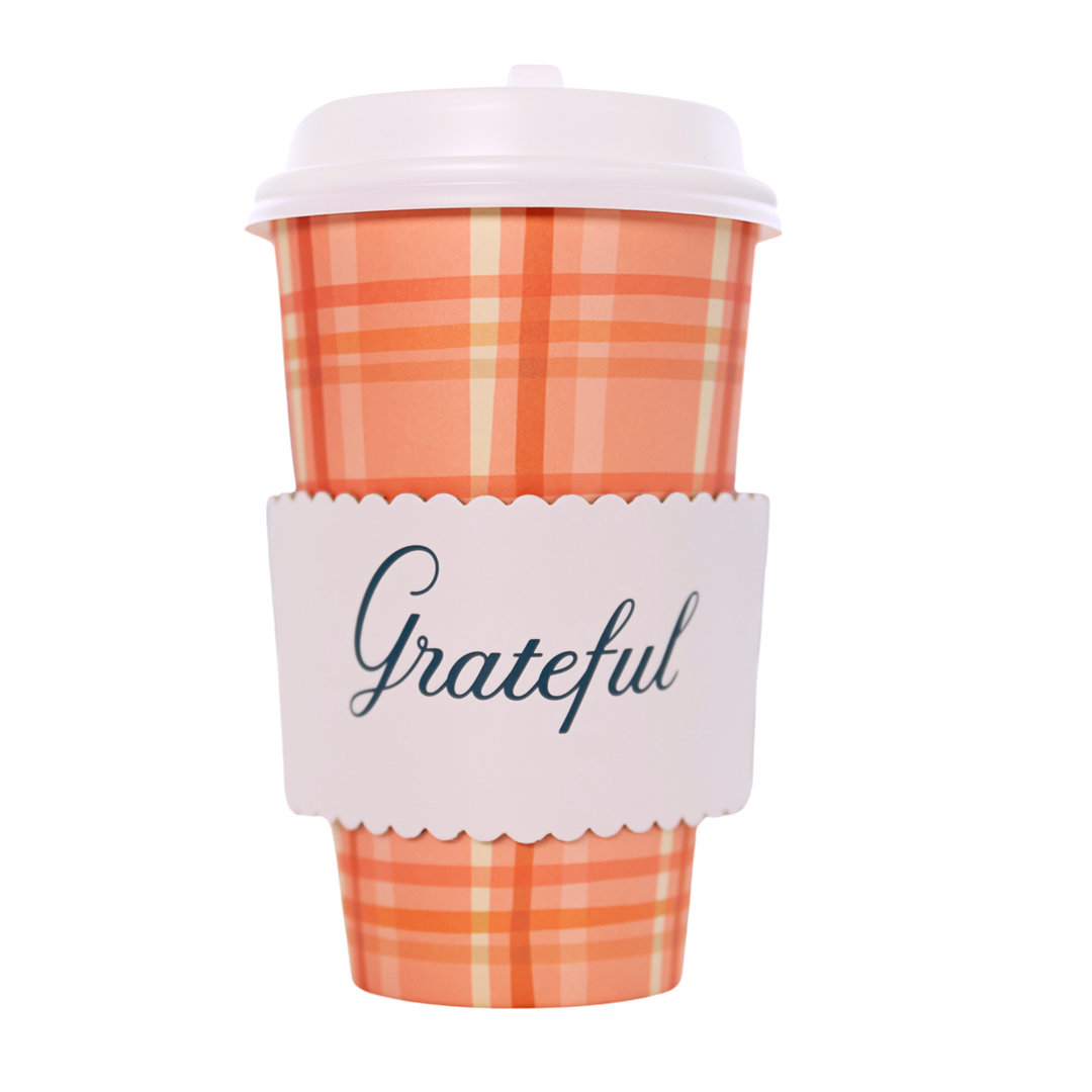 BONJOUR FETE X THE HOUSE THAT LARS BUILT THANKSGIVING COFFEE CUPS Bonjour Fete Cups BONJOUR FETE X THE HOUSE THAT LARS BUILT THANKSGIVING COFFEE CUPS Bonjour Fete - Party Supplies