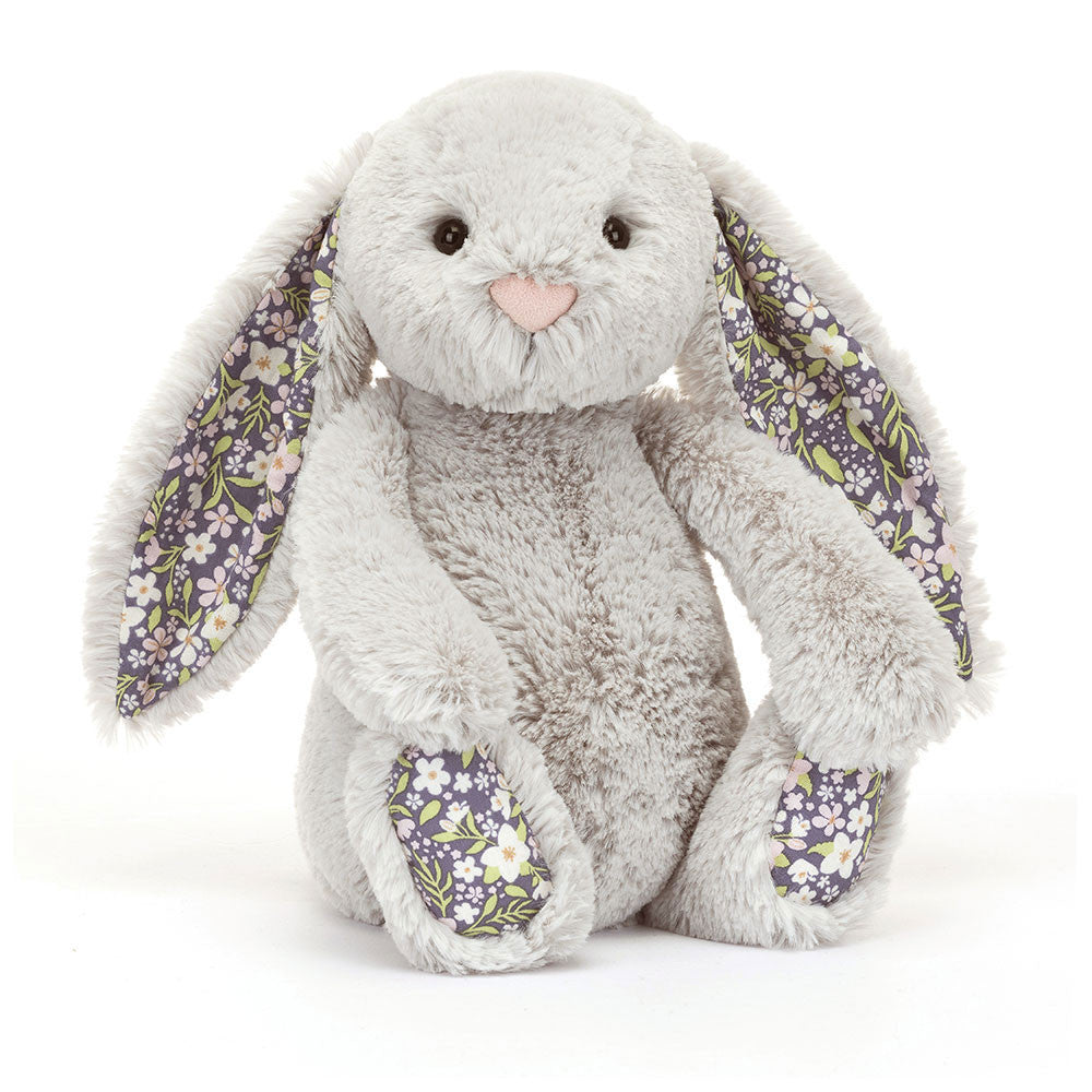 BLOSSOM SILVER BUNNY BY JELLYCAT Jellycat Dolls & Stuffed Animals BLOSSOM SILVER BUNNY BY JELLYCAT Bonjour Fete - Party Supplies