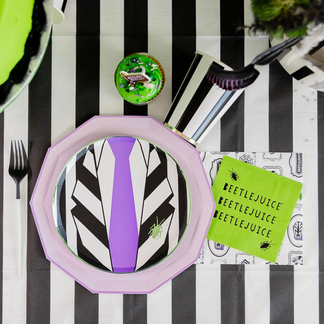 BEETLEJUICE X BONJOUR FETE LARGE NAPKINS Bonjour Fete Halloween Party Supplies Bonjour Fete - Party Supplies