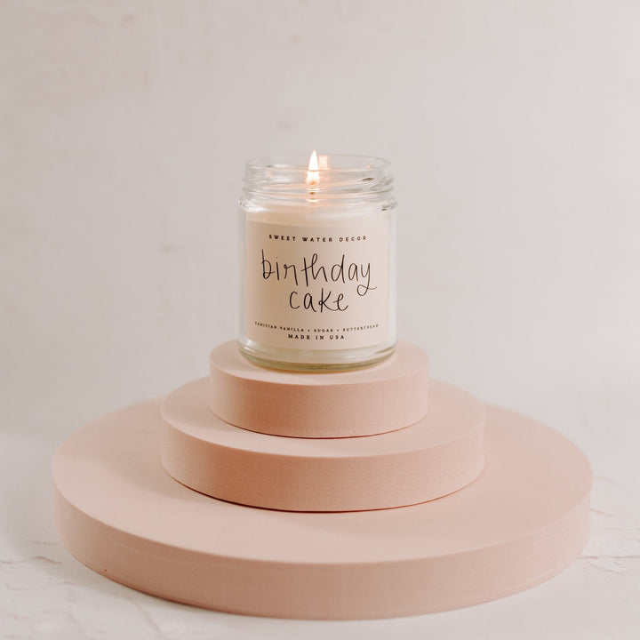 BIRTHDAY CAKE SOY CANDLE Sweet Water Decor Candles Bonjour Fete - Party Supplies