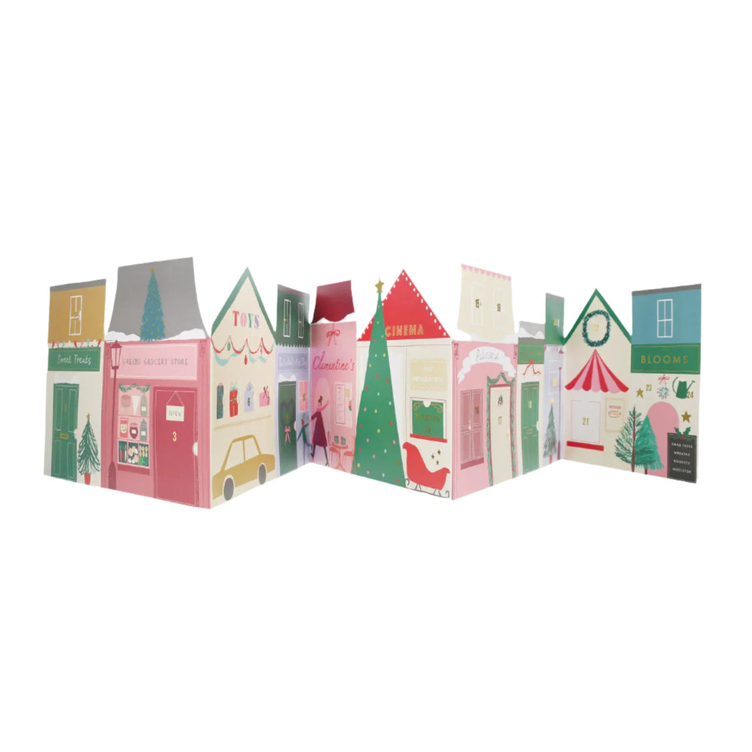 CHRISTMAS STREET CONCERTINA ADVENT CALENDAR Meri Meri Advent Calendars Bonjour Fete - Party Supplies