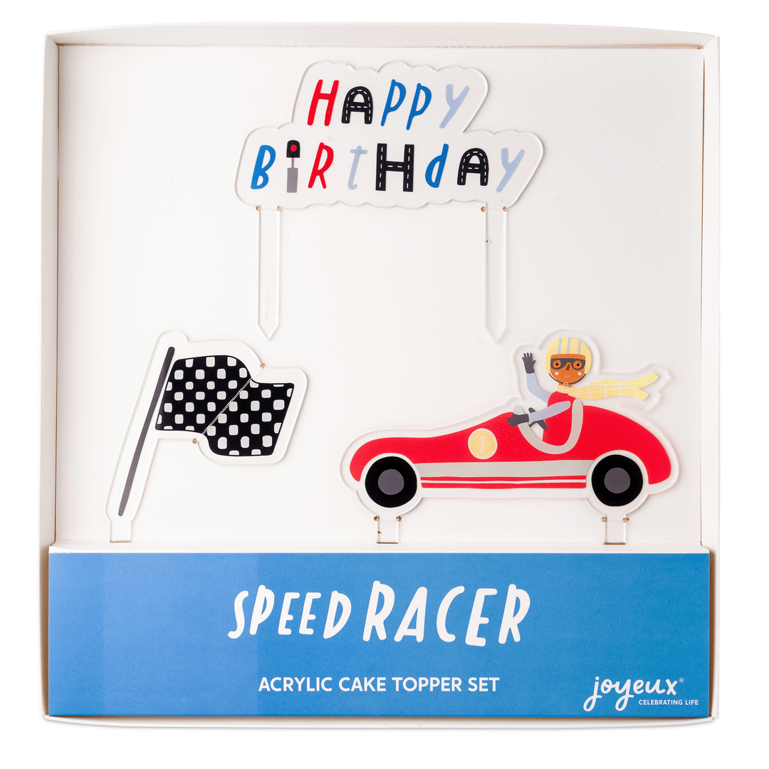 Speed Racer Acrylic Cake Topper Set Bonjour Fete Party Supplies Cars