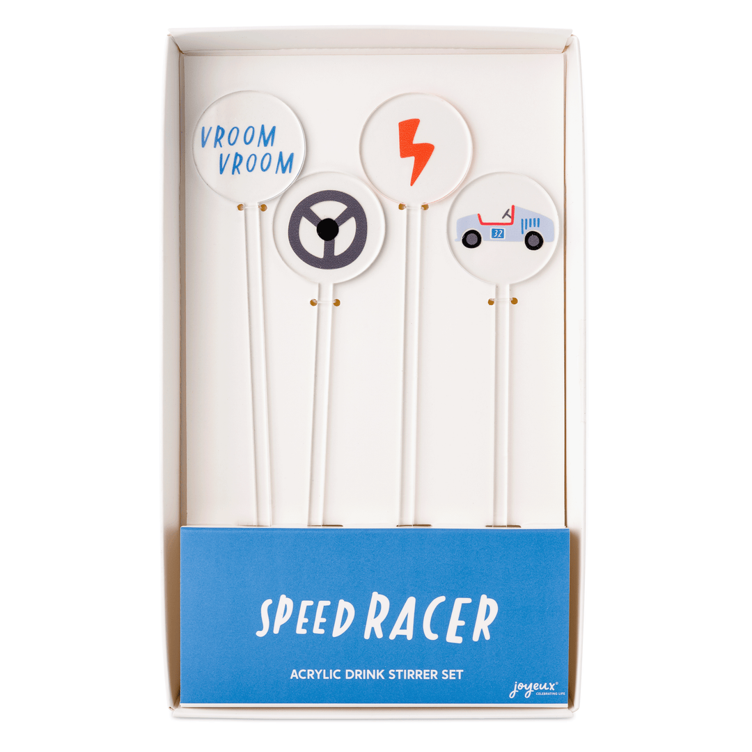 Speed Racer Acrylic Drink Stirrers Bonjour Fete Party Supplies Cars