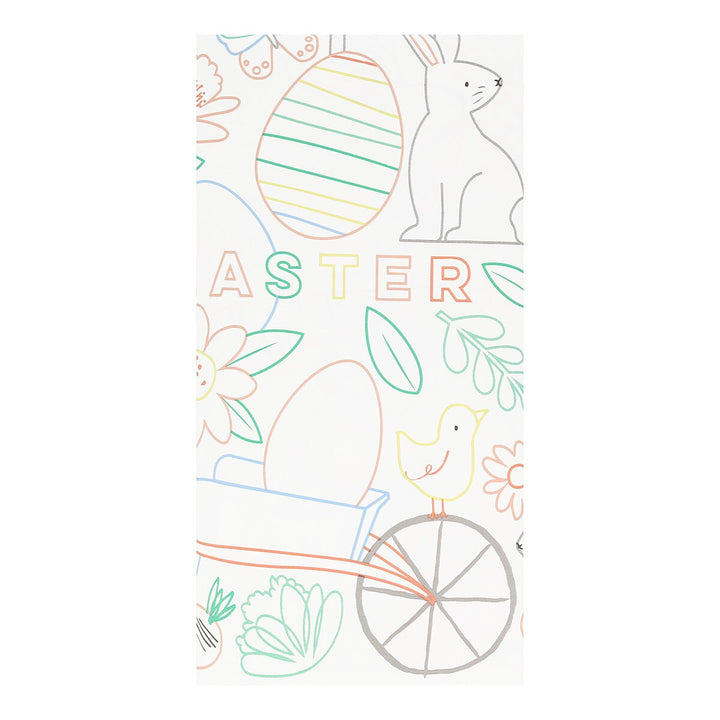 EASTER COLOR IN TABLECLOTH Meri Meri Table Covers & Placemats Bonjour Fete - Party Supplies