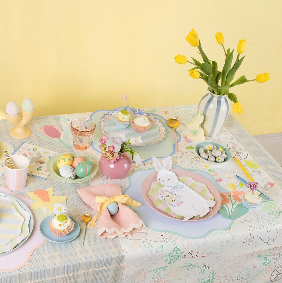 EASTER COLOR IN TABLECLOTH Meri Meri Table Covers & Placemats Bonjour Fete - Party Supplies