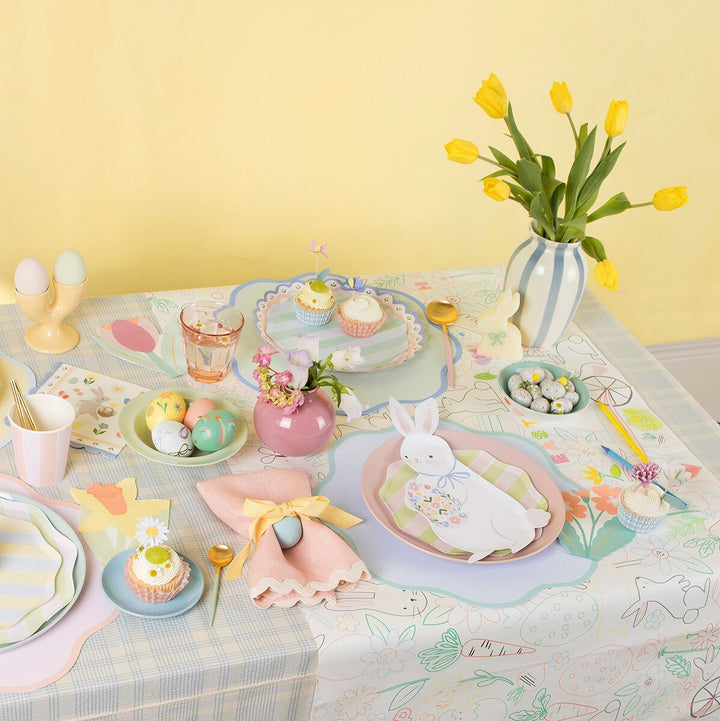 EASTER COLOR IN TABLECLOTH Meri Meri Table Covers & Placemats Bonjour Fete - Party Supplies