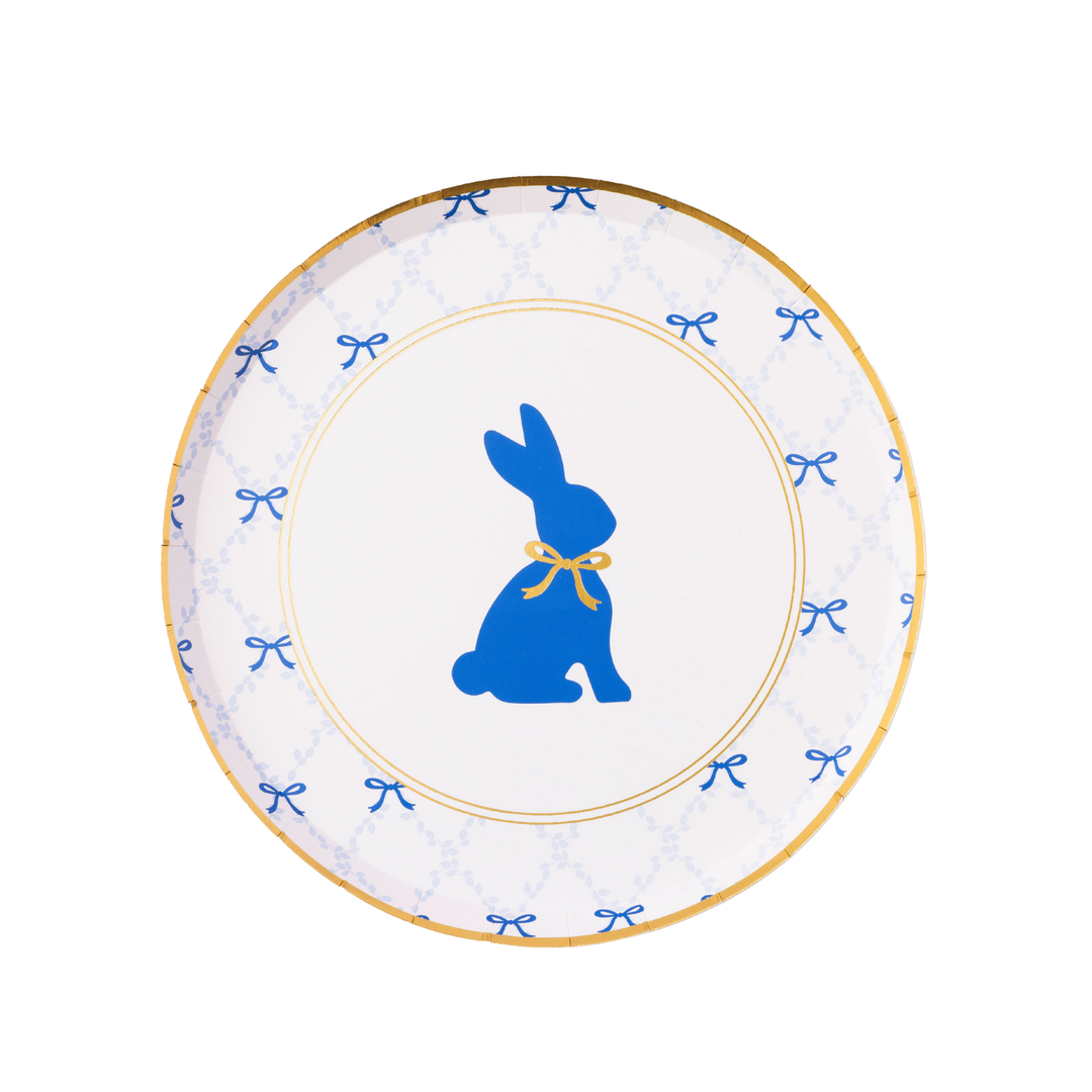 GRAND MILLENNIAL EASTER SMALL ROUND PLATES Bonjour Fete Plates GRAND MILLENNIAL EASTER SMALL ROUND PLATES Bonjour Fete - Party Supplies