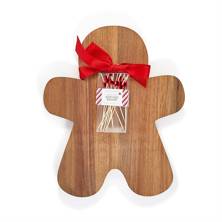 GINGERBREAD SERVING BOARD Two's Company Bonjour Fete - Party Supplies