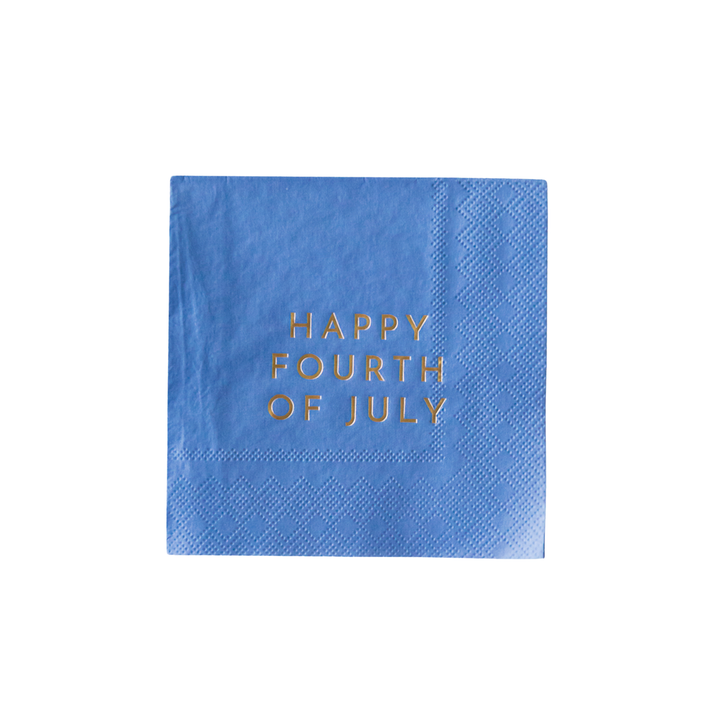 HAPPY 4TH OF JULY COCKTAIL NAPKINS Bonjour Fete Napkins HAPPY 4TH OF JULY COCKTAIL NAPKINS Bonjour Fete - Party Supplies