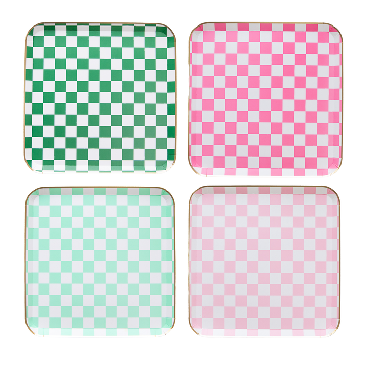 HARRY POTTER X BONJOUR FÊTE HONEYDUKES LARGE CHECKER PLATES Bonjour Fete Plates Bonjour Fete - Party Supplies