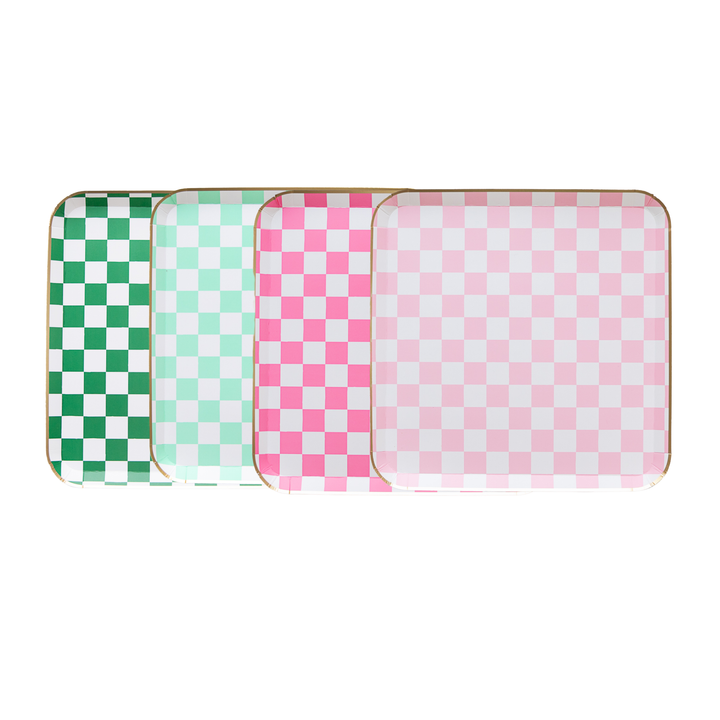 HARRY POTTER X BONJOUR FÊTE HONEYDUKES LARGE CHECKER PLATES Bonjour Fete Plates Bonjour Fete - Party Supplies