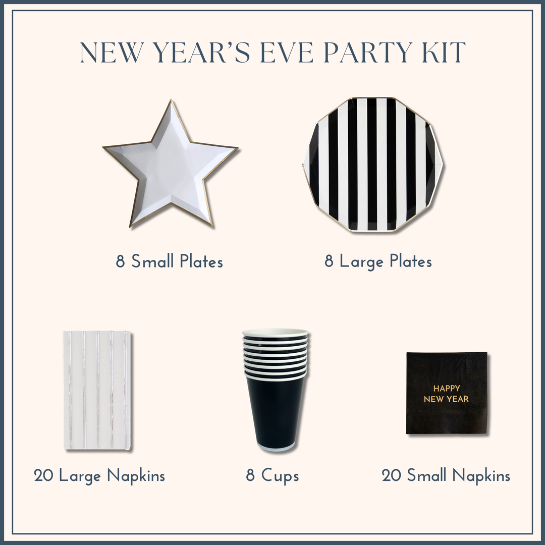 NEW YEAR'S EVE PARTY KIT Bonjour Fête  NEW YEAR'S EVE PARTY KIT Bonjour Fete - Party Supplies